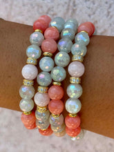 Load image into Gallery viewer, "Sunrise" - Moonstone w/Coral Orange- Marie's Exclusive-TJazelle Bracelet