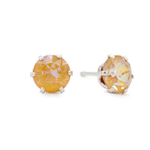 Load image into Gallery viewer, Sparkly Mustard Mini Bling Earrings