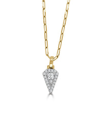 Load image into Gallery viewer, Diamond Arrow Pendant &amp; Paper Clip Chain - Frederic Sage