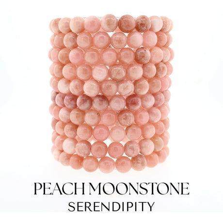 Serendipity Peach Moonstone Stacker - TJazelle