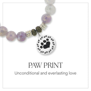 Paw Print Silver Charm Bracelet - TJazelle