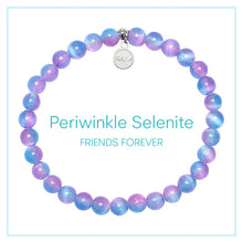 Load image into Gallery viewer, Periwinkle Selenite "Friends Forever" Stacker - TJazelle HELP