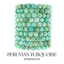 Load image into Gallery viewer, &quot;Strength&quot; Peruvian Turquoise Stacker - TJazelle