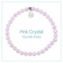 Load image into Gallery viewer, Pink Crystal "You Are Loved" Stacker - TJazelle HELP