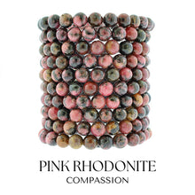 Load image into Gallery viewer, &quot;Compassion&quot; Pink Rhodonite Stacker - TJazelle