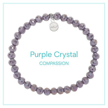 Load image into Gallery viewer, Purple Crystal "Compassion" Stacker - TJazelle HELP