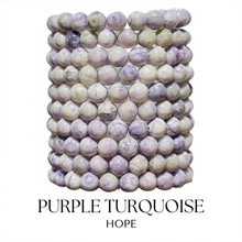 Load image into Gallery viewer, "Hope" Purple Turquoise Stacker - TJazelle
