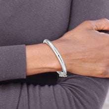 Load image into Gallery viewer, Hinged Baby Bangle Bracelet -Sterling Silver