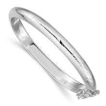 Load image into Gallery viewer, Hinged Baby Bangle Bracelet -Sterling Silver