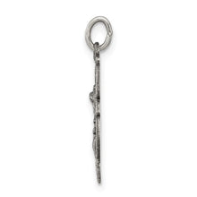 Load image into Gallery viewer, Sterling Silver Antiqued St. Michael Badge Medal