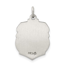 Load image into Gallery viewer, Sterling Silver Antiqued St. Michael Badge Medal