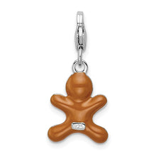 Load image into Gallery viewer, Gingerbread Man Charm with Lobster Clasp