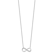 Load image into Gallery viewer, CZ Infinity Necklace - Sterling Silver