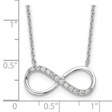 Load image into Gallery viewer, CZ Infinity Necklace - Sterling Silver