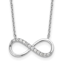 Load image into Gallery viewer, CZ Infinity Necklace - Sterling Silver