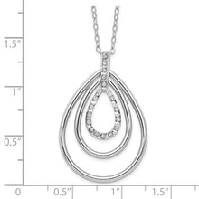 Load image into Gallery viewer, Diamond Fascination Diamond Mystique Teardrop Necklace