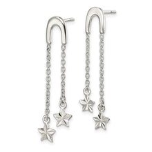 Load image into Gallery viewer, Star Dangle Post Earrings - Sterling Silver