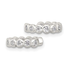 Load image into Gallery viewer, Sterling with Bezel CZ's Ear Cuff