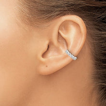 Load image into Gallery viewer, Sterling with Bezel CZ's Ear Cuff