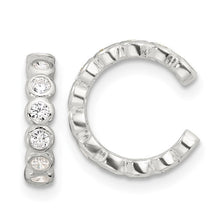 Load image into Gallery viewer, Sterling with Bezel CZ's Ear Cuff