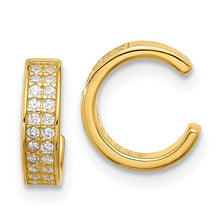 Load image into Gallery viewer, Two Row CZ Cuff Earring - Gold Plated