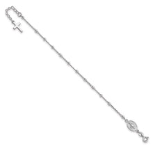 Load image into Gallery viewer, Miraculous Cross Rosary Style Bracelet - Sterling Silver