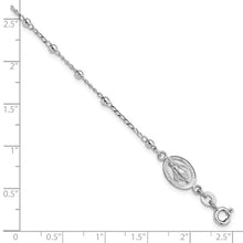 Load image into Gallery viewer, Miraculous Cross Rosary Style Bracelet - Sterling Silver
