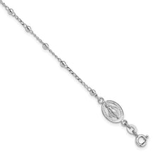 Load image into Gallery viewer, Miraculous Cross Rosary Style Bracelet - Sterling Silver