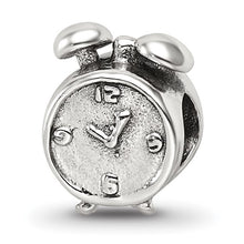 Load image into Gallery viewer, Alarm Clock Bead - Sterling Silver Reflections