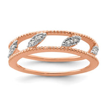 Load image into Gallery viewer, Rose Gold Plated Stackable Ring