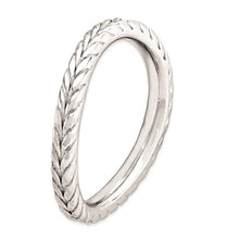 Load image into Gallery viewer, Wave Textured Band - Sterling Silver