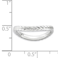 Load image into Gallery viewer, Wave Textured Band - Sterling Silver