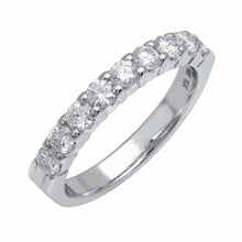 Load image into Gallery viewer, 7 Stone Precision Set Diamond Band - 14K White Gold