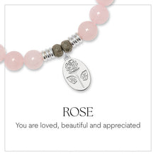 Load image into Gallery viewer, Rose Silver Charm Bracelet - TJazelle