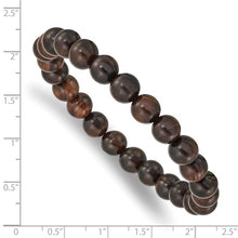 Load image into Gallery viewer, 8mm Red Sandalwood Beaded Stretch Bracelet