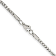 Load image into Gallery viewer, Chisel Stainless Steel Polished 3mm 24 inch Wheat Chain