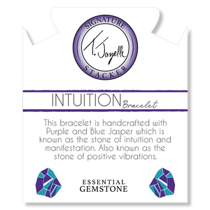 "Intuition" Purple Blue Jasper Stacker - TJazelle