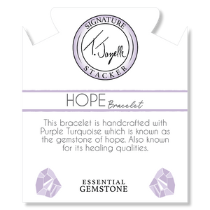 "Hope" Purple Turquoise Stacker - TJazelle