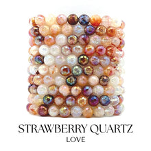Load image into Gallery viewer, "Love" Strawberry Quartz Stacker - TJazelle