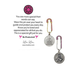 Load image into Gallery viewer, St. Agatha Patron of Breast Cancer Safety Pin- Love Lisa