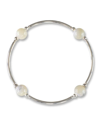 8mm Mother Of Pearl Blessing Bracelet