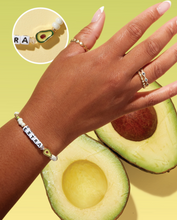 Load image into Gallery viewer, "Extra" Guacamole with Avacado Charm Bracelet - Little Words Project