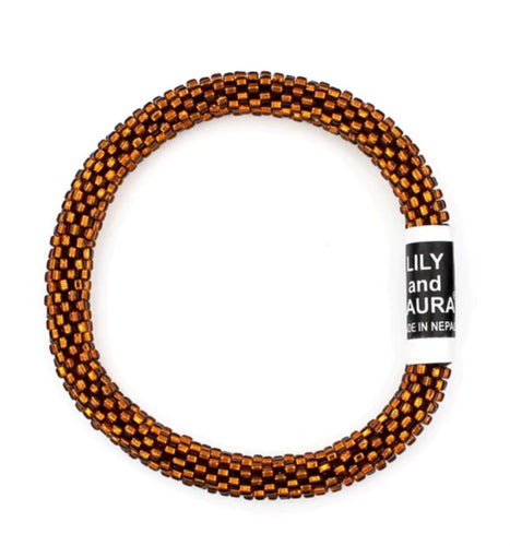 Root Beer Solid Roll On Bracelet - Lily and Laura