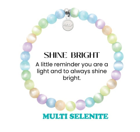 Shine Bright Multi Selenite Stacker - TJazelle HELP Collection