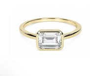 Load image into Gallery viewer, Gold East West Mini Cushion Ring - Chloe &amp; Lois