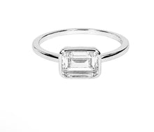 Load image into Gallery viewer, Silver East West Mini Cushion Ring- Chloe &amp; Lois