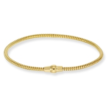 Load image into Gallery viewer, Gold 3mm Omega Magnetic Bracelet