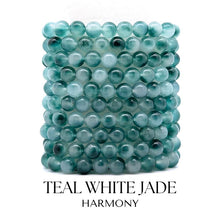 Load image into Gallery viewer, Teal White Jade "Harmony" Stacker - TJazelle