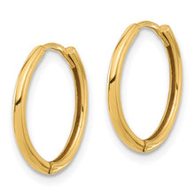 Load image into Gallery viewer, 15mm Polished Hinged Hoops - 14K Gold
