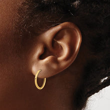 Load image into Gallery viewer, 15mm Polished Hinged Hoops - 14K Gold